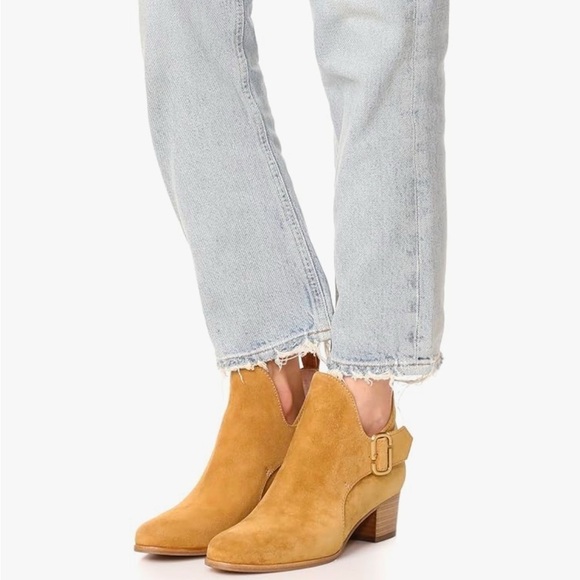 New Marc Jacobs Ginger Interlock Suede Ankle Boots - Picture 1 of 8